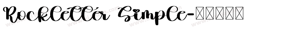 Rockletter Simple字体转换